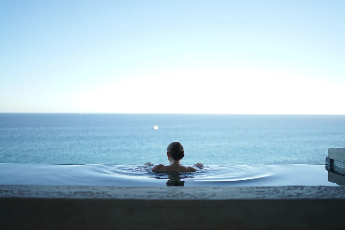Quiet spa details with soft natural light